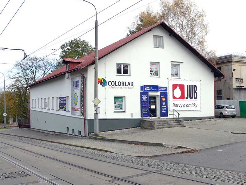Provozovna Avex Liberec spol. s r.o. míchání barev barvy laky lazury tmely pomůcky pro malíře